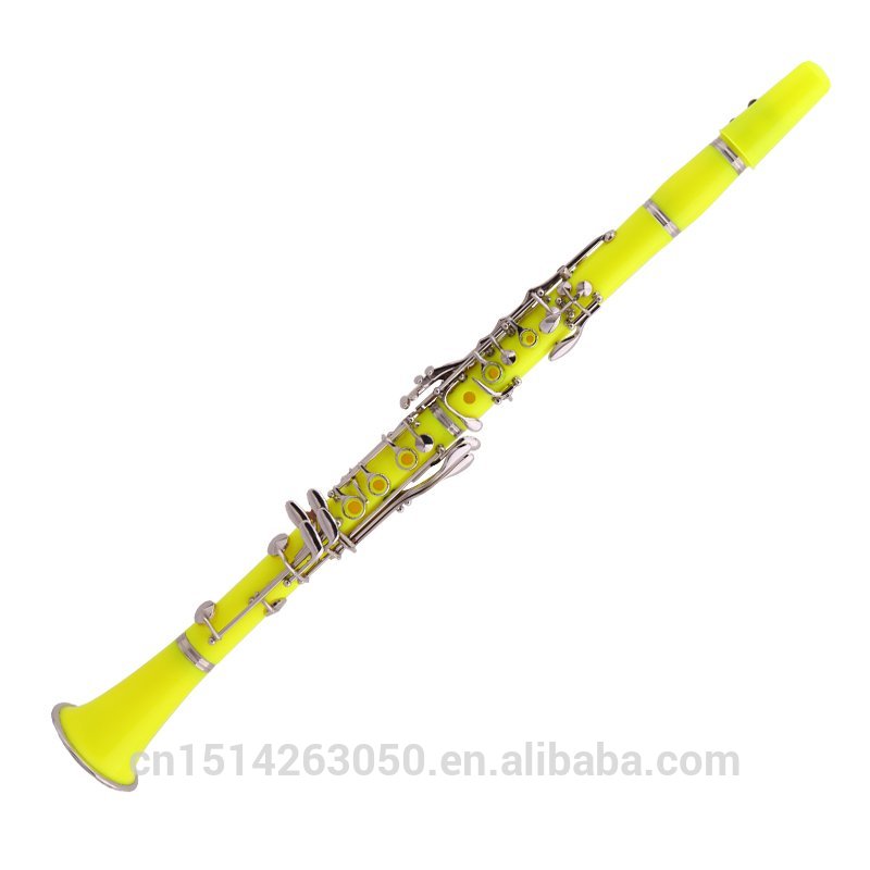 17キークラリネット木管楽器、 Absニッケルシルバーキー、 黄色クラリネット-問屋・仕入れ・卸・卸売り