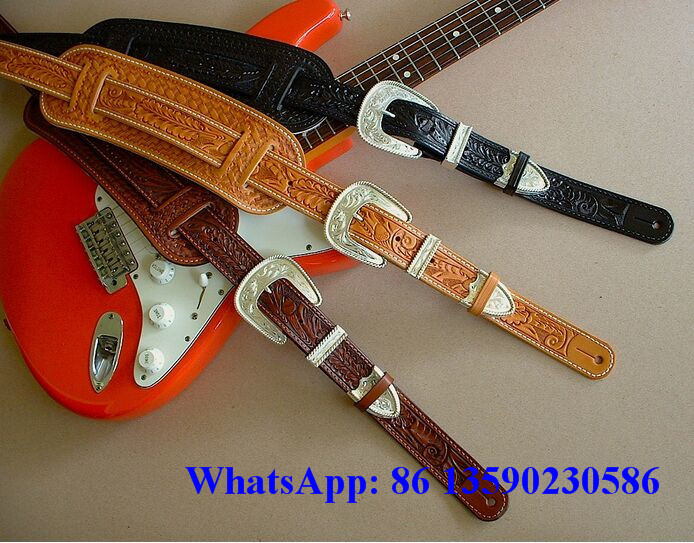 熱い販売の卸売革製のギターギターストラップ携帯ストラップ手作りギター用ストラップ-ギター部品、付属品問屋・仕入れ・卸・卸売り