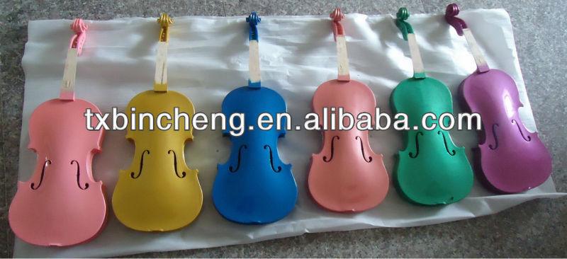 色のバイオリン、 青いバイオリン、 ピンクのバイオリン-バイオリン問屋・仕入れ・卸・卸売り