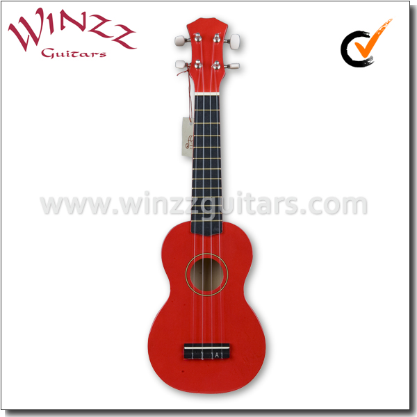 [Winzz]すべてリンデン合板カラフルな21インチソプラノウクレレウクレレ( AU01)-ギター問屋・仕入れ・卸・卸売り