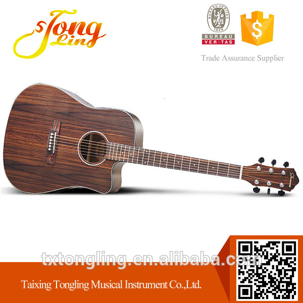 メイプルネック材料とバスウッドボディ材アコースティックギター(TL-0049)-ギター問屋・仕入れ・卸・卸売り