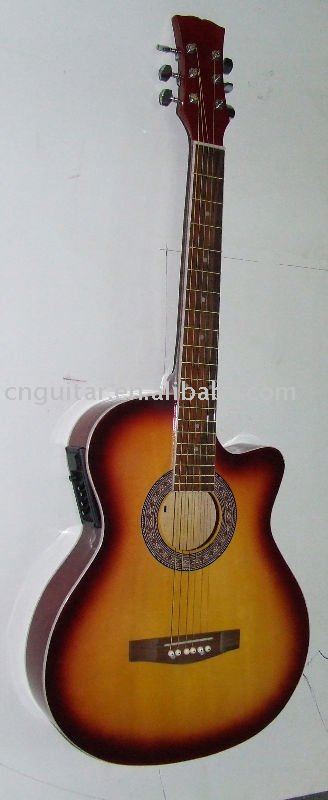 38" アコースティックギターと4バンドeq( cutway)-ギター問屋・仕入れ・卸・卸売り
