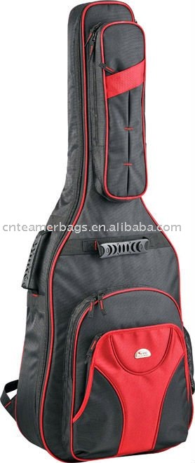 600Dギターは2つのパッドの綿の革紐が付いている袋を形づけた-バッグ、ケース問屋・仕入れ・卸・卸売り