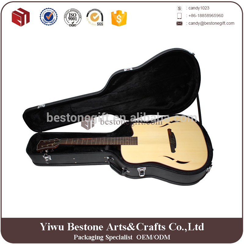 工場直接販売プロフェッショナル黒革アコースティックギターハードケース-バッグ、ケース問屋・仕入れ・卸・卸売り