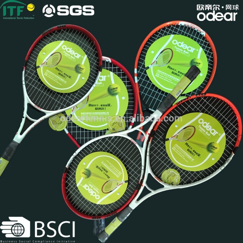 高- 品質繊維カーボンガットテニスラケット中国製-テニスラケット問屋・仕入れ・卸・卸売り