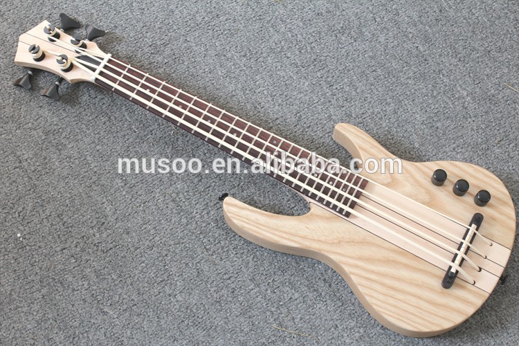 ブランド電気、 天然musoo4弦ベースのネック- スルー( u03)-ギター問屋・仕入れ・卸・卸売り