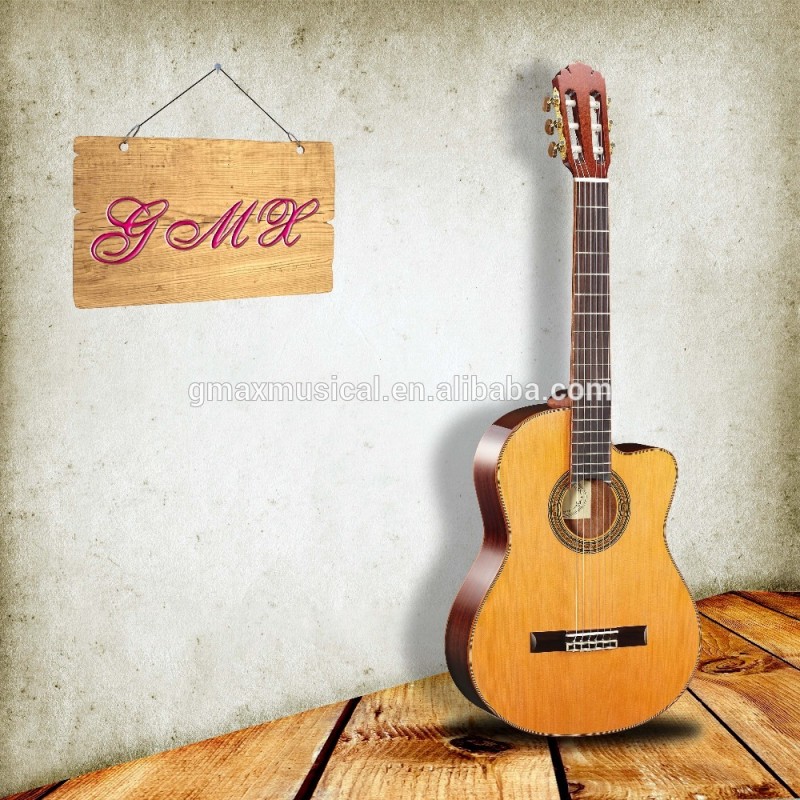 ソリッドスプルーストップとサイドクラシックギターの/無垢材39インチクラシックギター-ギター問屋・仕入れ・卸・卸売り