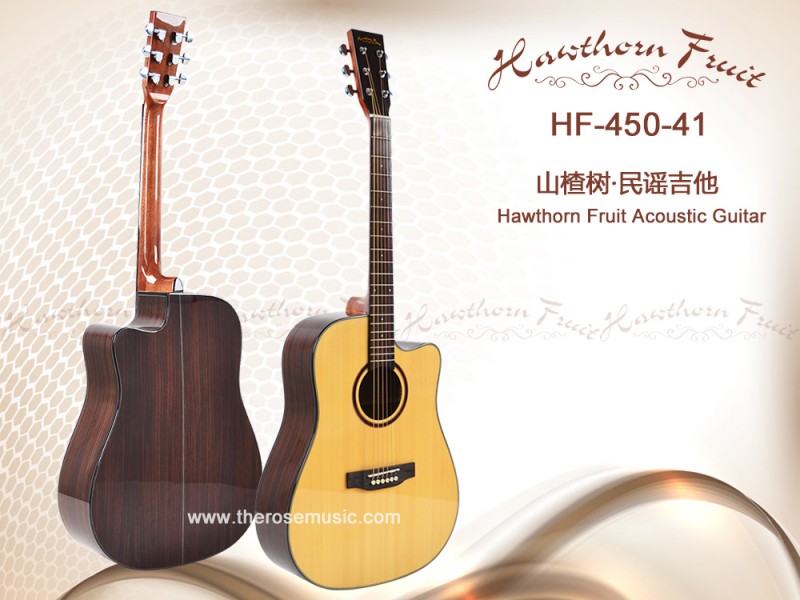 カッタウェイアコースティックギター41インチ中国安価な高品質アコースティックギター( hf45041-)-ギター問屋・仕入れ・卸・卸売り