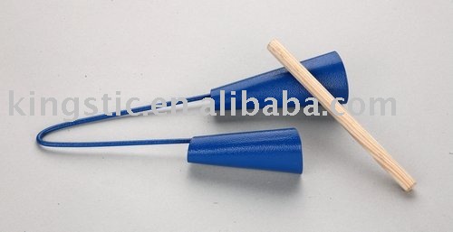 木材付アゴゴドラム- スティックミュージカル楽器/ペイントスチール/length20cm/260g-応援グッズ問屋・仕入れ・卸・卸売り
