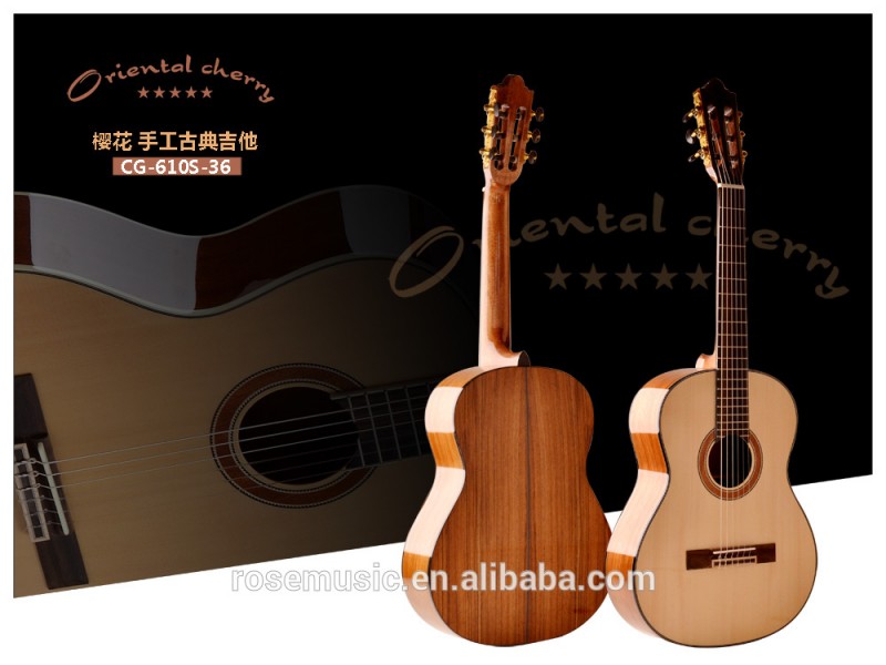 高品質クラシックギター36インチ製中国ギター工場(CG-610S-36)-ギター問屋・仕入れ・卸・卸売り