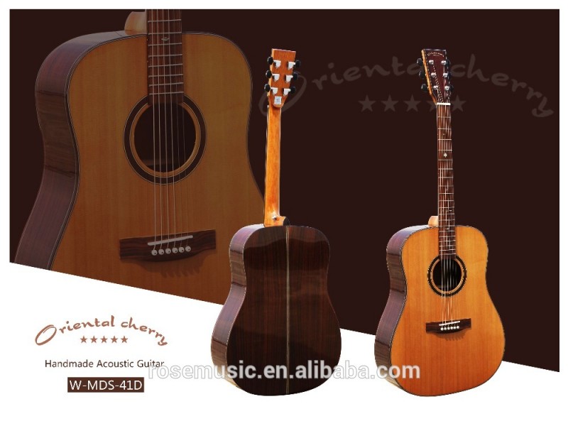 41高品質アコースティックギターで行われた中国ギター工場(W-MDS-41D)-ギター問屋・仕入れ・卸・卸売り