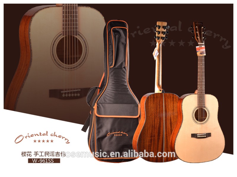 41インチ最高品質手作りアコースティックギターdaddarioストリング付きバッグ(W-961SS)-ギター問屋・仕入れ・卸・卸売り
