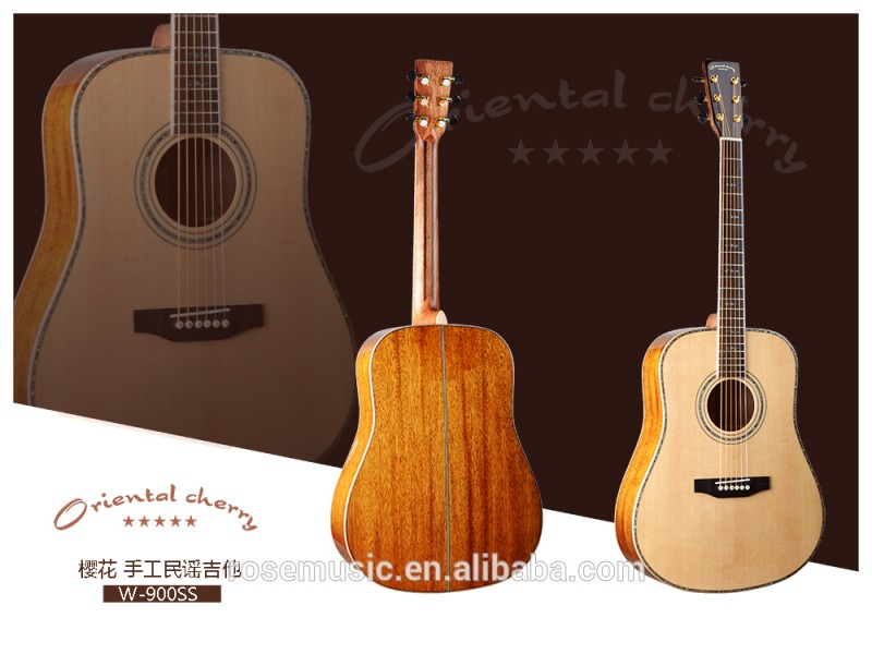 41インチ最高品質手作りアコースティックギターdaddario製中国ギター工場(W-900SS)-ギター問屋・仕入れ・卸・卸売り