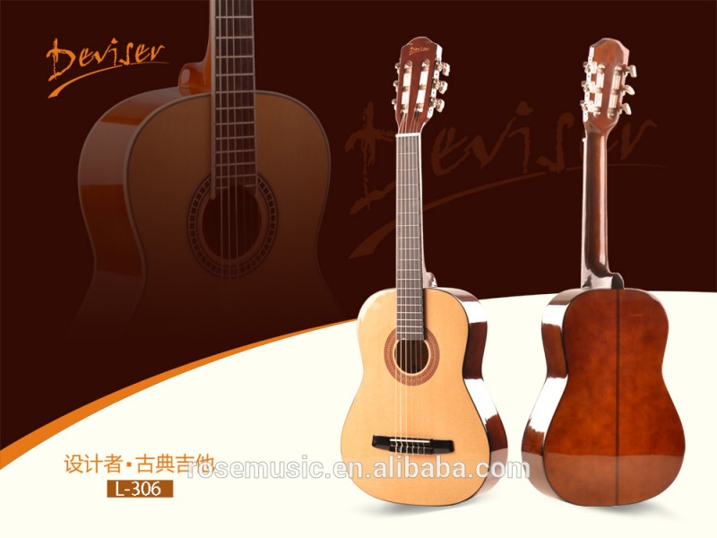 34インチクラシックギタースプルース+リンデンの高品質製中国ギター工場(L-306-34)-ギター問屋・仕入れ・卸・卸売り