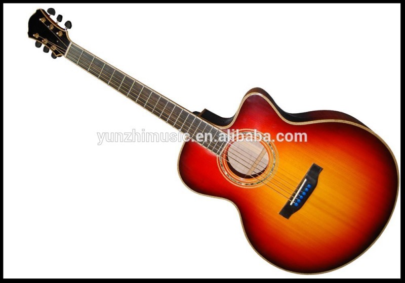 Yunzhi手作り固体カエデ材アコースティックギター-ギター問屋・仕入れ・卸・卸売り