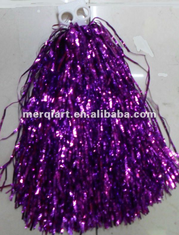 方法紫色のチアリーダーをするPom Poms-ポンポン問屋・仕入れ・卸・卸売り