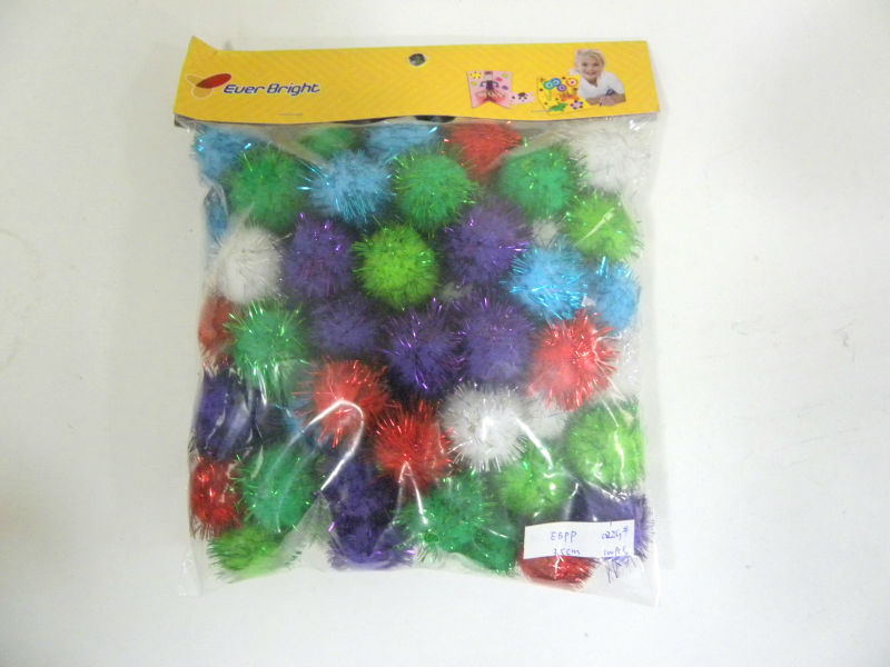 ベストセラーのパーティーのデコレーション子供diyカラフルなポリエステル学校eductionalpompom-ポンポン問屋・仕入れ・卸・卸売り