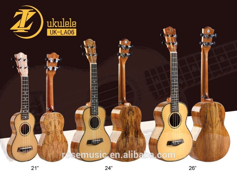 固体コンサートウクレレの高品質から中国工場( UK-LA06-24)-ギター問屋・仕入れ・卸・卸売り