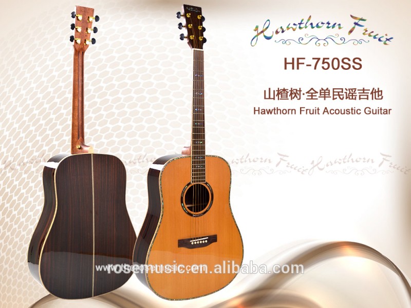 41インチすべて固体ハイエンド手作りoem aousticギター( HF-750SS-41)-ギター問屋・仕入れ・卸・卸売り