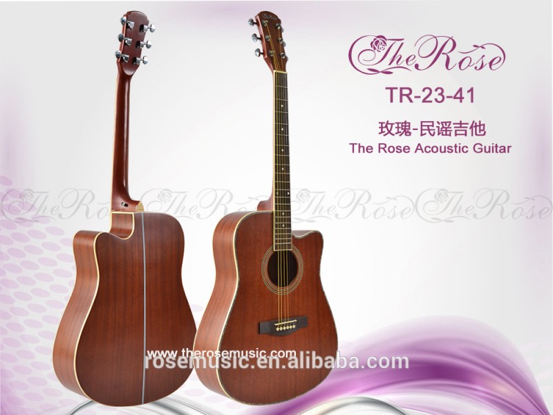 41 "高品質フルサペリ手ごろな価格アコースティックギター( TR-23-41)-ギター問屋・仕入れ・卸・卸売り