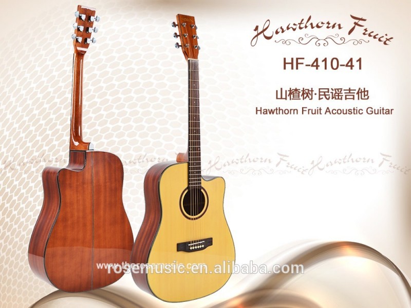 41 "hignエンド良い品質トウヒ+サペリaousticギター( HF-410-41)-ギター問屋・仕入れ・卸・卸売り
