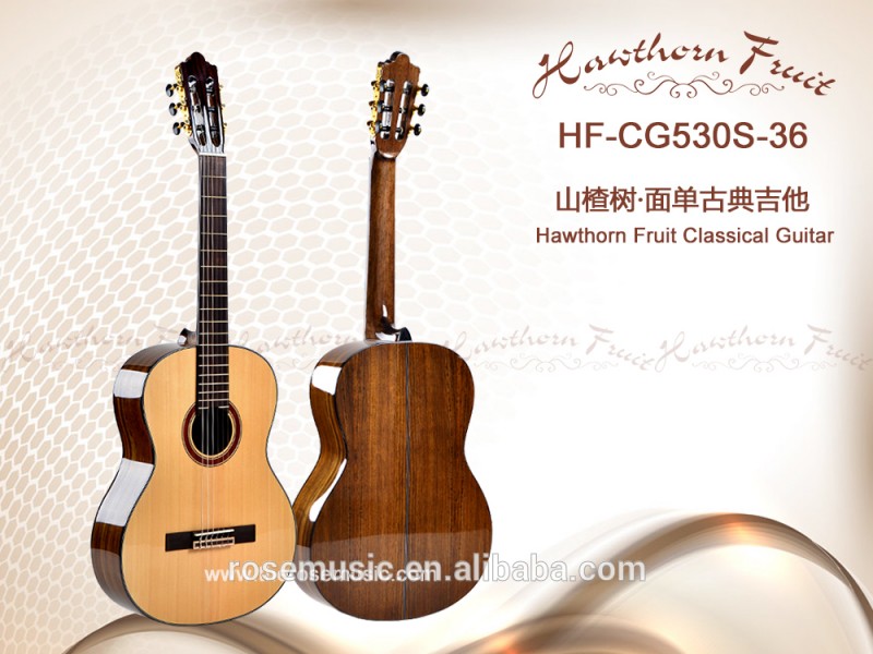 36インチソリッドスプルース+クルミクラシックギター( HF-CG530S-36)-ギター問屋・仕入れ・卸・卸売り