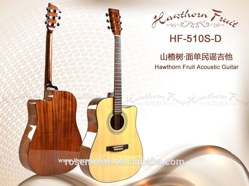 を有望市場固体トウヒアコースティックギター( HF-510S-D)-ギター問屋・仕入れ・卸・卸売り