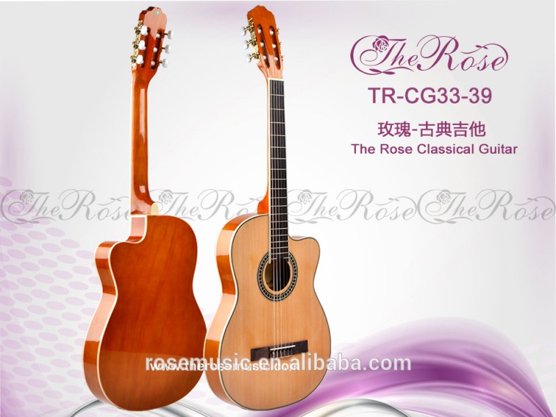 39インチ工場卸売高品質クラシックギター( TR-CG33-39)-ギター問屋・仕入れ・卸・卸売り