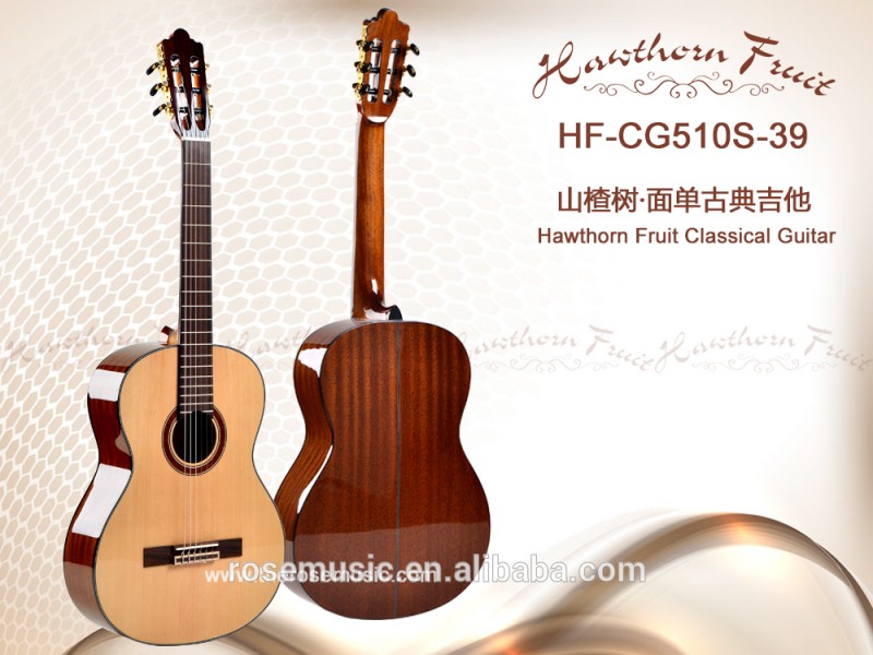 39インチ高品質ソリッドスプルースクラシックギター( TR-CG510S-39)-ギター問屋・仕入れ・卸・卸売り