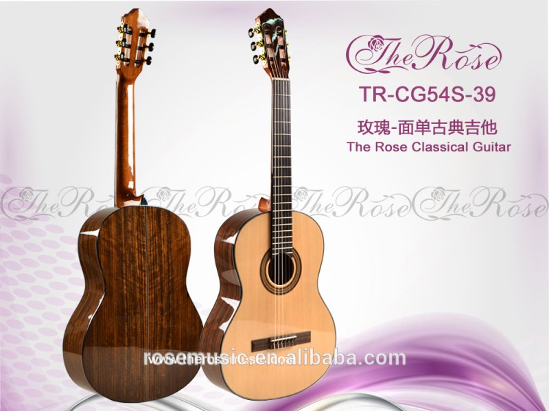 39インチのoem高品質クラシックソリッドスプルースギター( TR-CG54S-39)-ギター問屋・仕入れ・卸・卸売り