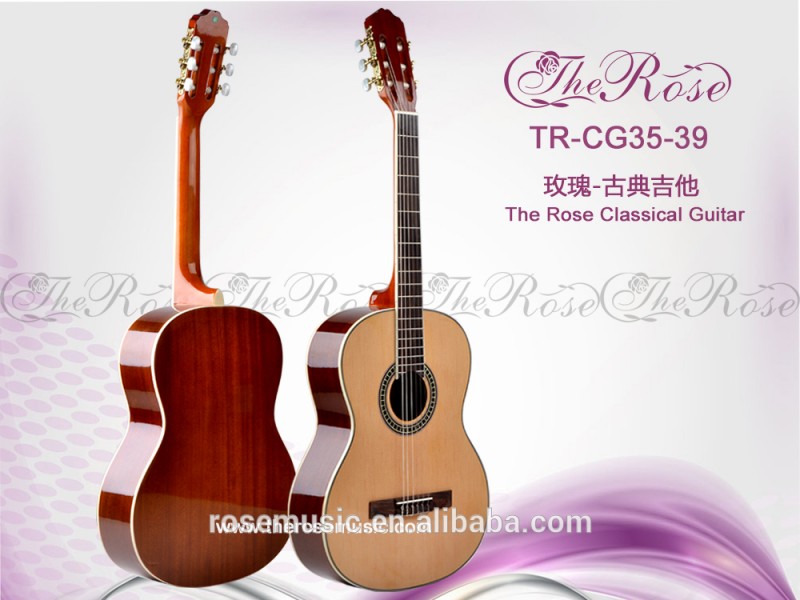 39インチスプルース+サペリハイエンドクラシックギター( TR-CG35-39)-ギター問屋・仕入れ・卸・卸売り