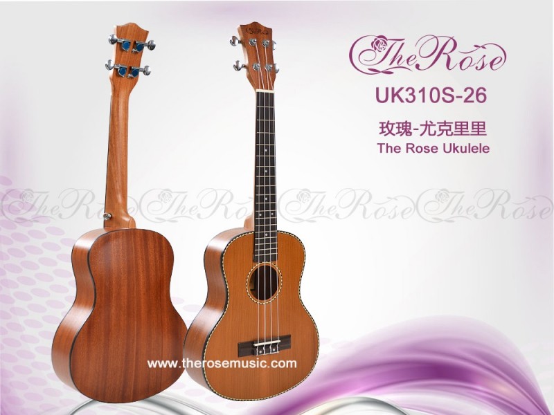 26インチ固体杉ウクレレの高品質( UK310S-26)-ギター問屋・仕入れ・卸・卸売り