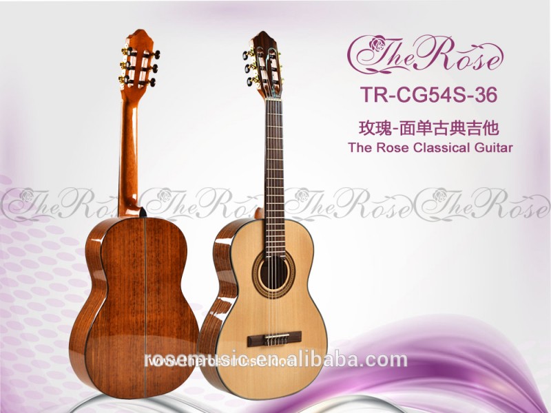 36インチoemハイエンドソリッドスプルースクラシックギターから中国ギター工場( TR-CG54S-36)-ギター問屋・仕入れ・卸・卸売り