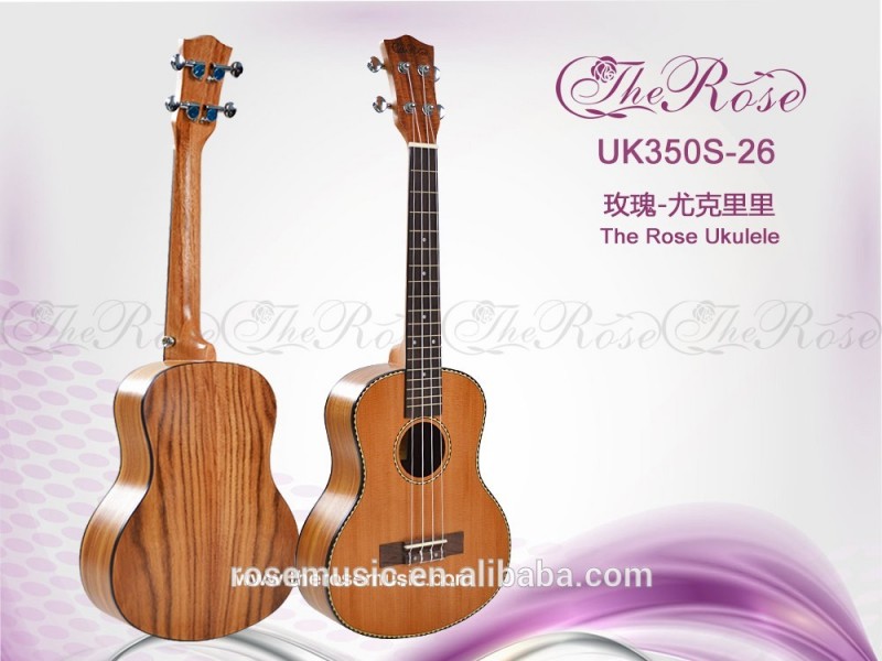 26インチ固体杉+アカシアの木ウクレレの高品質( UK350S-26)-ギター問屋・仕入れ・卸・卸売り