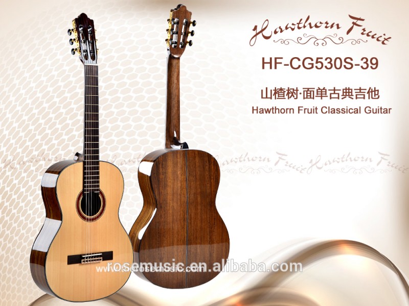 39インチハイエンドソリッドスプルース+クルミクラシックギター( TR-CG530S-39)-ギター問屋・仕入れ・卸・卸売り