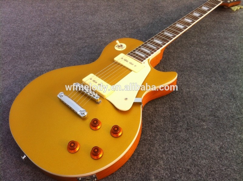メロディ熱い販売lp標準ゴールドトップエレキギター で p90 ピックアップ-ギター問屋・仕入れ・卸・卸売り