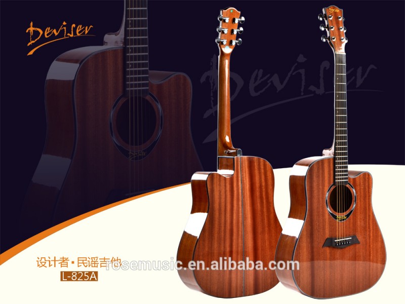 Deviser 41インチフルサペリアコースティックギター( L-825A)-ギター問屋・仕入れ・卸・卸売り