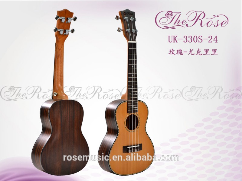 24「固体杉ウクレレの高品質( UK330S-24)-ギター問屋・仕入れ・卸・卸売り