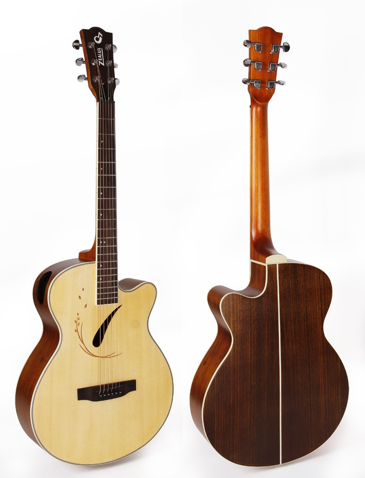 クルミスプルーストップ40インチバックアコースティックギター特別なデザイン-ギター問屋・仕入れ・卸・卸売り