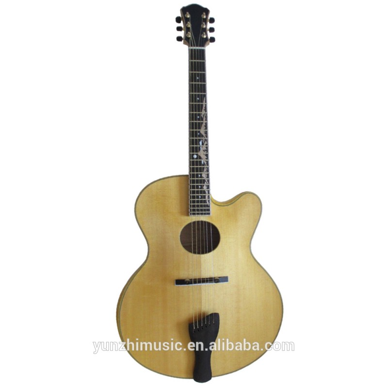 18インチyunzhi完全手作り木製ジャズギターでアームレスト-ギター問屋・仕入れ・卸・卸売り