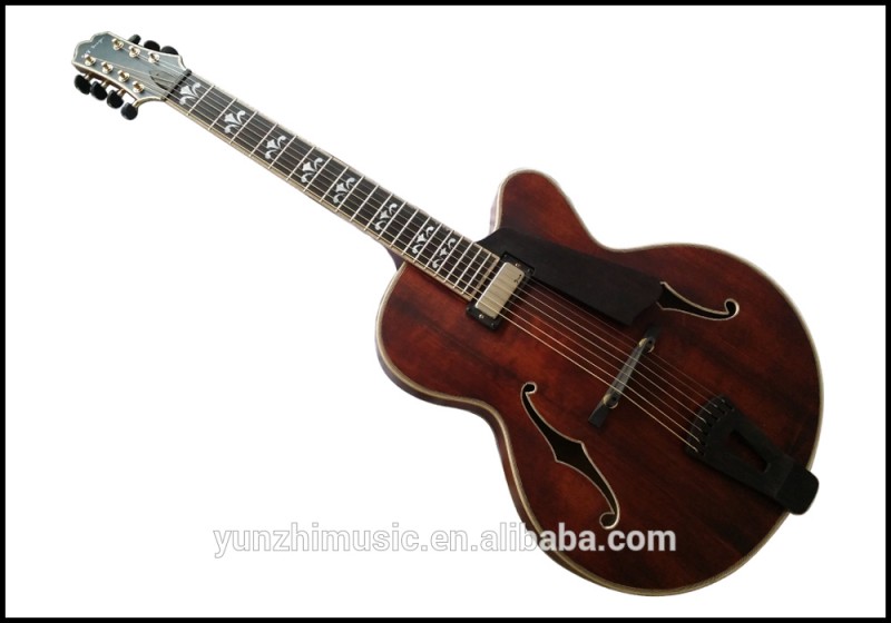 Yunzhi完全手作りアーチトップエレキギター7弦ジャズギター-ギター問屋・仕入れ・卸・卸売り