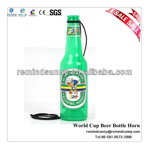 2014年ブラジルワールドカップサッカーファンホーンのビールボトルホーン-チアホーン問屋・仕入れ・卸・卸売り