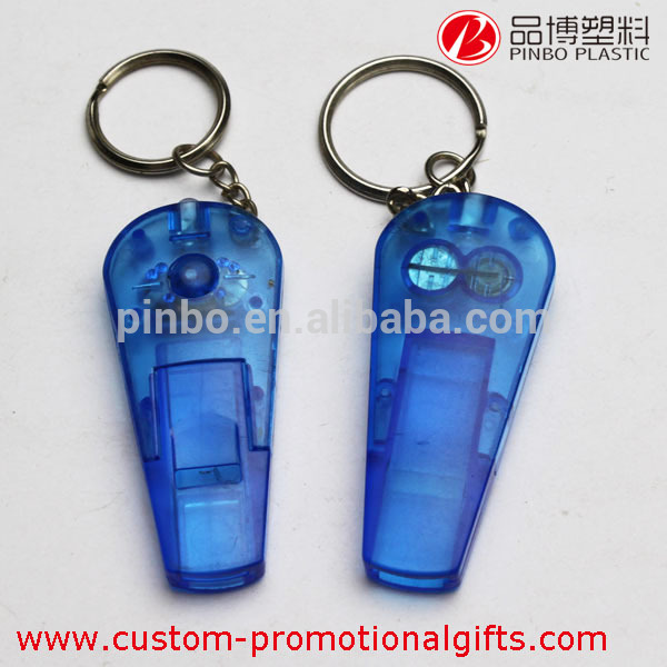 プラスチックキーホルダーホイッスル付き、 多機能led雑貨驚異プロモーションキーチェーン-ホイッスル問屋・仕入れ・卸・卸売り
