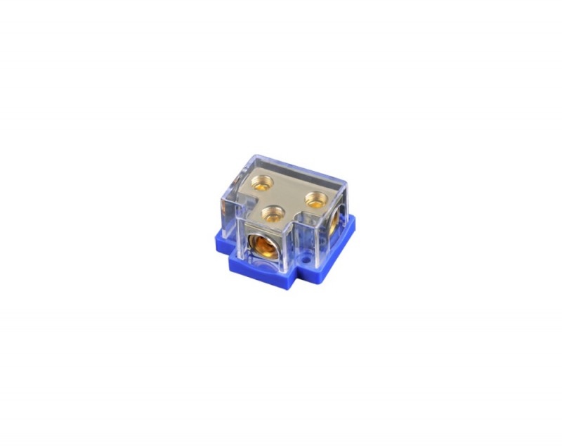 分布ブロック1 × 0 gaで2 × 4 gaアウトゴールド/ニッケルメッキ用カーオーディオ電源分布ブロック-ターミナルブロック問屋・仕入れ・卸・卸売り