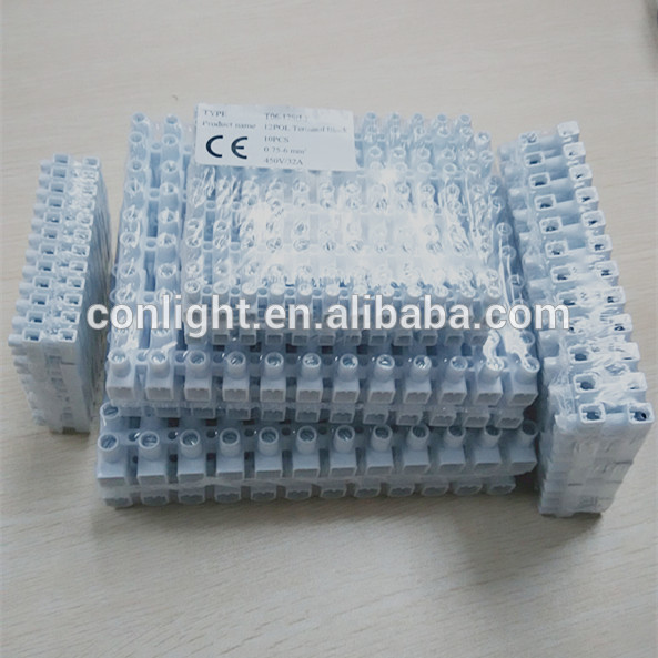 Ceグレードt06火災燃性themoplasticターミナルブロック1-12ポール-ターミナルブロック問屋・仕入れ・卸・卸売り
