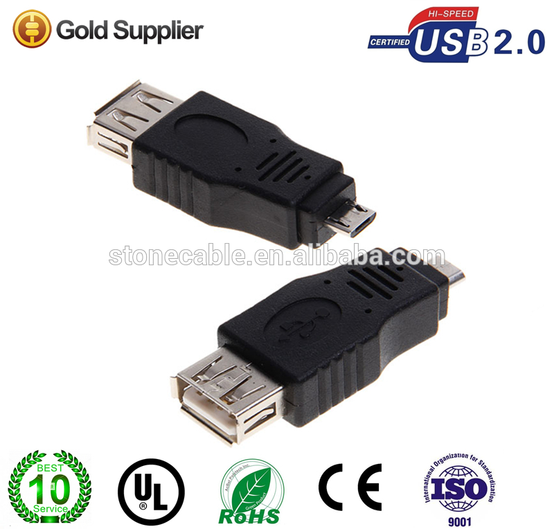 マイクロ b 5 ピン otg 2.0 usb コネクタ-ブラック-問屋・仕入れ・卸・卸売り