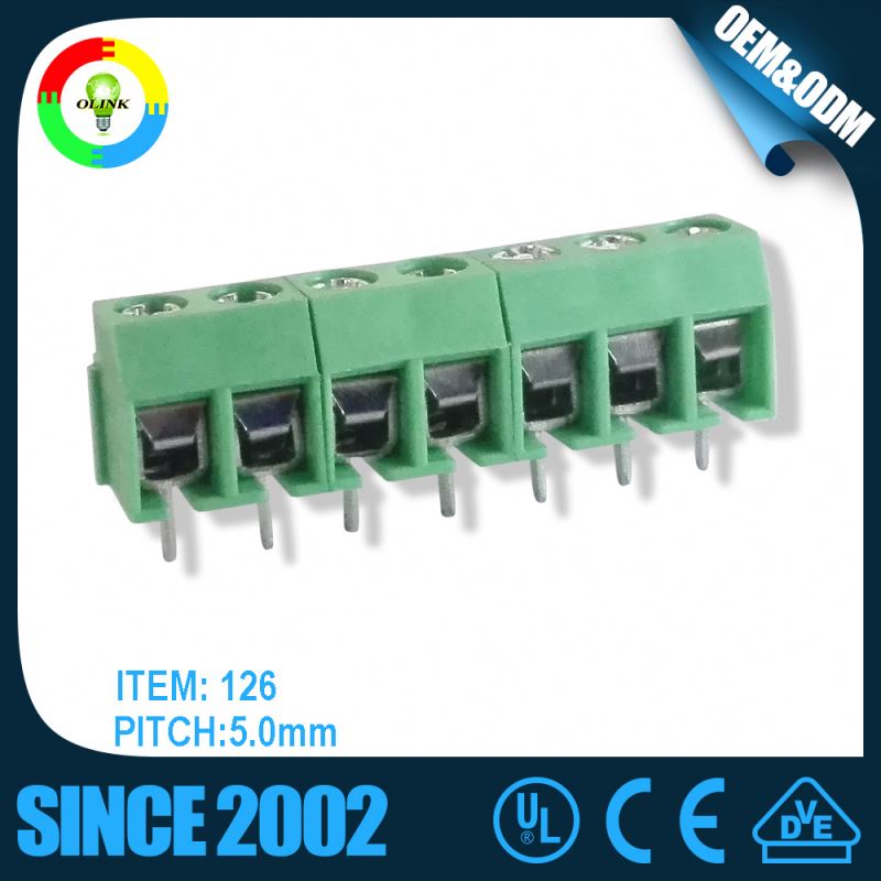 Wagoタイプ5.00ミリメートル/5. 08ミリメートル/7.5ミリメートルpcbねじ電気端子台-ターミナルブロック問屋・仕入れ・卸・卸売り