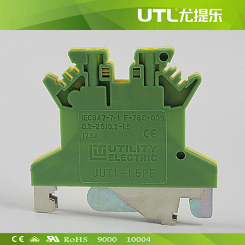 フェニックス連絡USLKG6 6 ミリメートル din レール端子ブロック/グランド端子ブロック 6 ミリメートル ce ul リスト-ターミナルブロック問屋・仕入れ・卸・卸売り