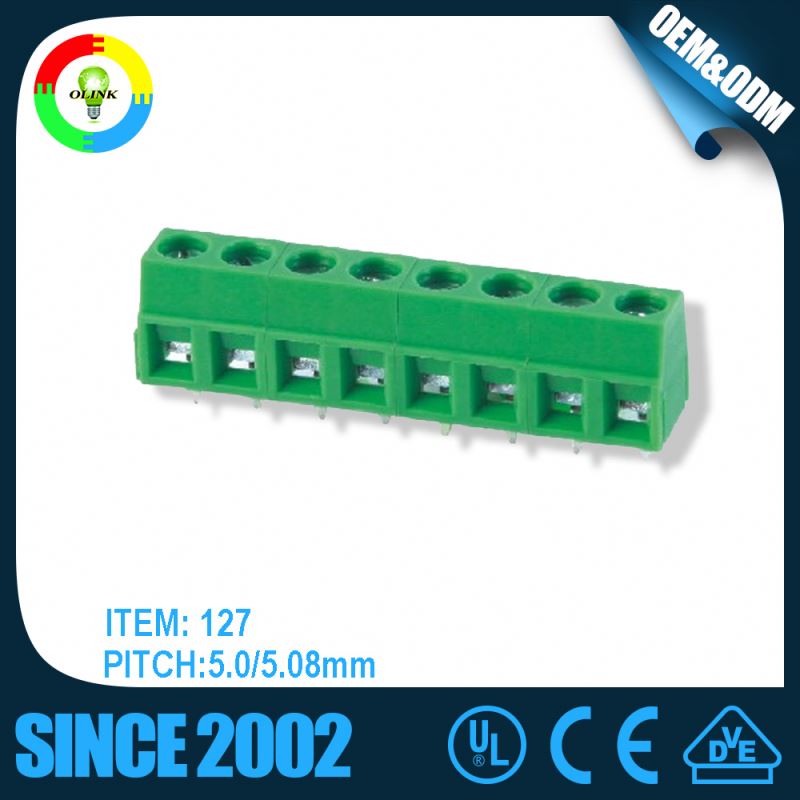 Wagoタイプ5.00ミリメートル/5. 08ミリメートル/7.5ミリメートルpcbねじ電源端子台-ターミナルブロック問屋・仕入れ・卸・卸売り