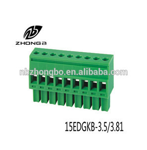 オスプラグイン可能なターミナルblocks_15edgkb_3.5mm/3.81ミリメートル-ターミナルブロック問屋・仕入れ・卸・卸売り